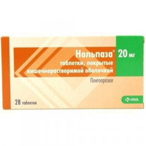 НОЛЬПАЗА 20МГ. №28 ТАБ.КШ/РАСТВ. П/О /KRKA/ НОЛЬПАЗА 20МГ. №28 ТАБ.КШ/РАСТВ. П/О /KRKA/