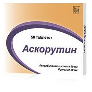 АСКОРУТИН 50МГ.+50МГ. №50 ТАБ. /ОЗОН/ АСКОРУТИН 50МГ.+50МГ. №50 ТАБ. /ОЗОН/