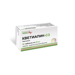 КВЕТИАПИН-СЗ 25МГ. №60 ТАБ. П/О /СЕВЕРНАЯ ЗВЕЗДА/ КВЕТИАПИН-СЗ 25МГ. №60 ТАБ. П/О /СЕВЕРНАЯ ЗВЕЗДА/