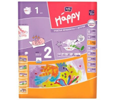 ХЭППИ ПОДГУЗНИКИ МИНИ 3-6КГ №1 [BELLA HAPPY]