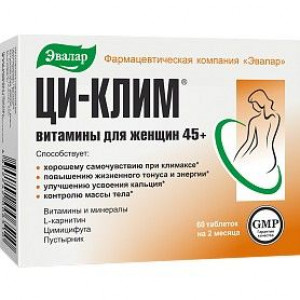 ЦИ-КЛИМ ВИТАМИНЫ Д/ЖЕНЩИН 45+ №60 ТАБ. /ЭВАЛАР/ ЦИ-КЛИМ ВИТАМИНЫ Д/ЖЕНЩИН 45+ №60 ТАБ. /ЭВАЛАР/