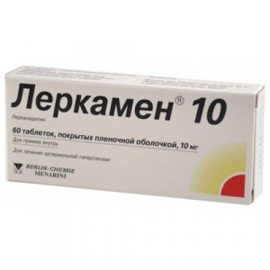 ЛЕРКАМЕН 10МГ. №60 ТАБ. П/П/О /БЕРЛИН ХЕМИ/ ЛЕРКАМЕН 10МГ. №60 ТАБ. П/П/О /БЕРЛИН ХЕМИ/