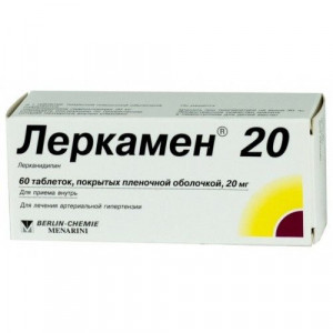 ЛЕРКАМЕН 20МГ. №60 ТАБ. П/П/О /БЕРЛИН ХЕМИ/ ЛЕРКАМЕН 20МГ. №60 ТАБ. П/П/О /БЕРЛИН ХЕМИ/