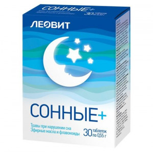 ЛЕОВИТ СОННЫЕ ПЛЮС 550МГ. №30 ТАБ. ЛЕОВИТ СОННЫЕ ПЛЮС 550МГ. №30 ТАБ.