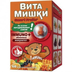 ВИТАМИШКИ ИММУНО ПЛЮС ОБЛЕПИХА 2500МГ. №60 ПАСТИЛКИ ЖЕВ. ВИТАМИШКИ ИММУНО ПЛЮС ОБЛЕПИХА 2500МГ. №60 ПАСТИЛКИ ЖЕВ.