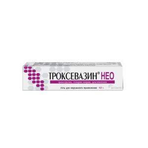 ТРОКСЕВАЗИН НЕО 40Г. ГЕЛЬ Д/НАРУЖ.ПРИМ. ТУБА /БАЛКАН ФАРМА/АКТАВИС/ ТРОКСЕВАЗИН НЕО 40Г. ГЕЛЬ Д/НАРУЖ.ПРИМ. ТУБА /БАЛКАН ФАРМА/АКТАВИС/