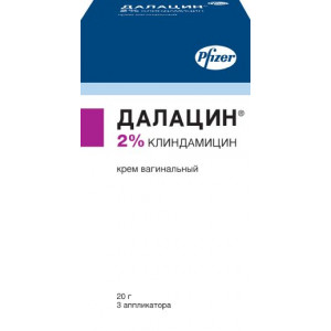ДАЛАЦИН 2% 20Г. КРЕМ ВАГ. ТУБА +АППЛИК. №3 ДАЛАЦИН 2% 20Г. КРЕМ ВАГ. ТУБА +АППЛИК. №3