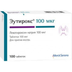 ЭУТИРОКС 100МКГ. №100 ТАБ. /МЕРК/