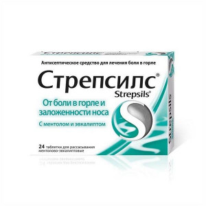 СТРЕПСИЛС МЕНТОЛ+ЭВКАЛИПТ №24 ТАБ. Д/РАСС. СТРЕПСИЛС МЕНТОЛ+ЭВКАЛИПТ №24 ТАБ. Д/РАСС.
