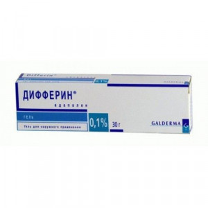 ДИФФЕРИН 0,1% 30Г. ГЕЛЬ Д/НАРУЖ.ПРИМ. ТУБА ДИФФЕРИН 0,1% 30Г. ГЕЛЬ Д/НАРУЖ.ПРИМ. ТУБА