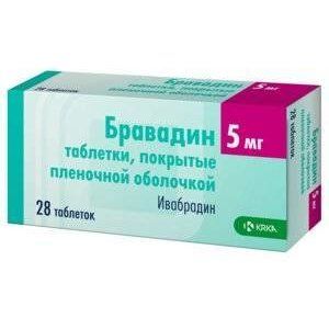 БРАВАДИН 5МГ. №28 ТАБ. П/П/О /KRKA/ БРАВАДИН 5МГ. №28 ТАБ. П/П/О /KRKA/