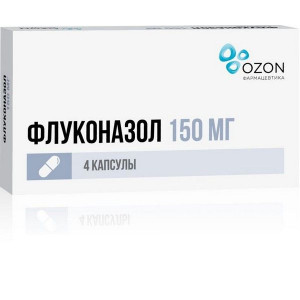 ФЛУКОНАЗОЛ 150МГ. №4 КАПС. БЛИСТ. /ОЗОН/ ФЛУКОНАЗОЛ 150МГ. №4 КАПС. БЛИСТ. /ОЗОН/