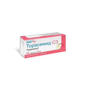 ТОРАСЕМИД-СЗ 5МГ. №30 ТАБ. /СЕВЕРНАЯ ЗВЕЗДА/ ТОРАСЕМИД-СЗ 5МГ. №30 ТАБ. /СЕВЕРНАЯ ЗВЕЗДА/