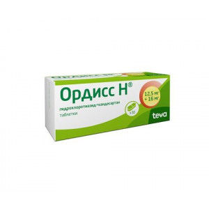 ОРДИСС Н 12,5МГ.+16МГ. №30 ТАБ. ОРДИСС Н 12,5МГ.+16МГ. №30 ТАБ.