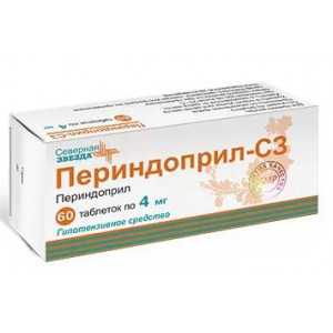 ПЕРИНДОПРИЛ-СЗ 4МГ. №60 ТАБ. /СЕВЕРНАЯ ЗВЕЗДА/ ПЕРИНДОПРИЛ-СЗ 4МГ. №60 ТАБ. /СЕВЕРНАЯ ЗВЕЗДА/