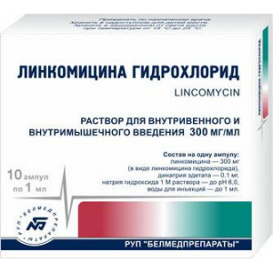 ЛИНКОМИЦИНА Г/Х 300МГ/МЛ. 1МЛ. №10 Р-Р Д/В/В,В/М АМП. /БЕЛМЕДПРЕПАРАТЫ/ ЛИНКОМИЦИНА Г/Х 300МГ/МЛ. 1МЛ. №10 Р-Р Д/В/В,В/М АМП. /БЕЛМЕДПРЕПАРАТЫ/