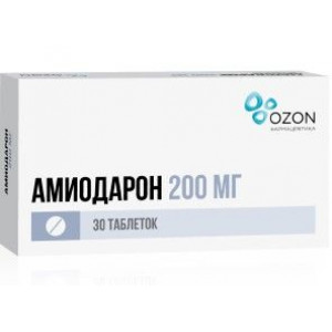 АМИОДАРОН 200МГ. №30 ТАБ. /АТОЛЛ/ОЗОН/ АМИОДАРОН 200МГ. №30 ТАБ. /АТОЛЛ/ОЗОН/