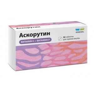 АСКОРУТИН РЕНЕВАЛ 50МГ.+50МГ. №50 ТАБ. /ОБНОВЛЕНИЕ/ АСКОРУТИН РЕНЕВАЛ 50МГ.+50МГ. №50 ТАБ. /ОБНОВЛЕНИЕ/