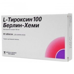 L-ТИРОКСИН 100МКГ. №50 ТАБ. /БЕРЛИН ХЕМИ/ L-ТИРОКСИН 100МКГ. №50 ТАБ. /БЕРЛИН ХЕМИ/