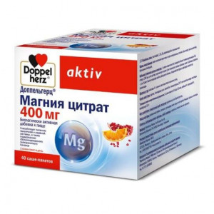 ДОППЕЛЬГЕРЦ АКТИВ МАГНИЯ ЦИТРАТ 400МГ. 6Г. №40 ПОР. САШЕ ДОППЕЛЬГЕРЦ АКТИВ МАГНИЯ ЦИТРАТ 400МГ. 6Г. №40 ПОР. САШЕ