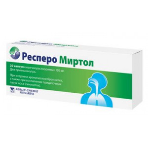 РЕСПЕРО МИРТОЛ 120МГ. №20 КАПС. КШ/РАСТВ. РЕСПЕРО МИРТОЛ 120МГ. №20 КАПС. КШ/РАСТВ.