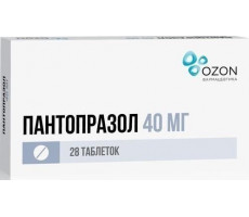 ПАНТОПРАЗОЛ 40МГ. №28 ТАБ.КШ/РАСТВ. П/О /АТОЛЛ/ОЗОН/