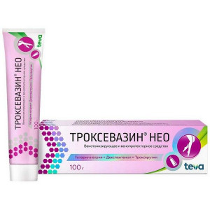 ТРОКСЕВАЗИН НЕО 100Г. ГЕЛЬ Д/НАРУЖ.ПРИМ. ТУБА /БАЛКАН ФАРМА/ ТРОКСЕВАЗИН НЕО 100Г. ГЕЛЬ Д/НАРУЖ.ПРИМ. ТУБА /БАЛКАН ФАРМА/