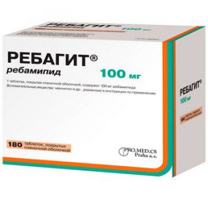 РЕБАГИТ 100МГ. №180 ТАБ. П/П/О РЕБАГИТ 100МГ. №180 ТАБ. П/П/О