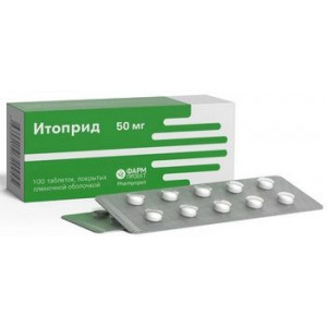 ИТОПРИД 50МГ. №100 ТАБ. П/П/О /ФАРМПРОЕКТ/ ИТОПРИД 50МГ. №100 ТАБ. П/П/О /ФАРМПРОЕКТ/