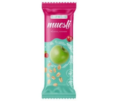 ФУД ФОРТЕ БАТОНЧИК-МЮСЛИ ЯБЛОКО+КЛЮКВА 50Г. [FOODFORTE]