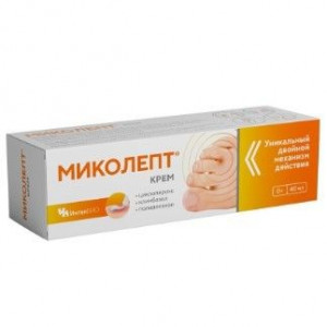 МИКОЛЕПТ КРЕМ П/ГРИБКОВЫЙ 40МЛ. ТУБА МИКОЛЕПТ КРЕМ П/ГРИБКОВЫЙ 40МЛ. ТУБА