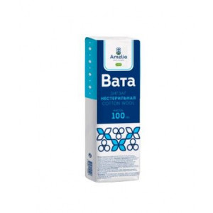 АМЕЛИЯ ВАТА ЗИГ-ЗАГ ХИРУРГ. 100Г. Н/СТЕР. АМЕЛИЯ ВАТА ЗИГ-ЗАГ ХИРУРГ. 100Г. Н/СТЕР.