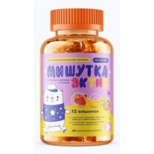 МУЛЬТИФОРТЕ МАРМЕЛАД АКТИВ МИШУТКА ВКУС КЛУБНИКА+БАНАН №60 МУЛЬТИФОРТЕ МАРМЕЛАД АКТИВ МИШУТКА ВКУС КЛУБНИКА+БАНАН №60
