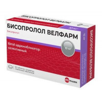 БИСОПРОЛОЛ-ВЕЛФАРМ 10МГ. №60 ТАБ. П/П/О /ВЕЛФАРМ/