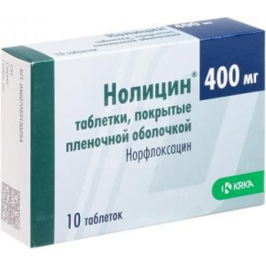 НОЛИЦИН 400МГ. №10 ТАБ. П/П/О /KRKA/ НОЛИЦИН 400МГ. №10 ТАБ. П/П/О /KRKA/