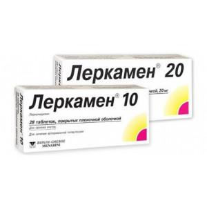 ЛЕРКАМЕН 20МГ. №28 ТАБ. П/П/О /БЕРЛИН ХЕМИ/ ЛЕРКАМЕН 20МГ. №28 ТАБ. П/П/О /БЕРЛИН ХЕМИ/